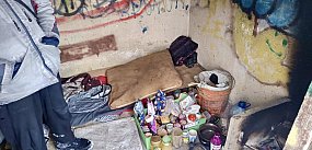 Somonino. Mężczyzna mieszkał w pustostanie bez ogrzewan