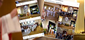 Podczas uroczystej mszy ksiądz umywał stopy wójtowi