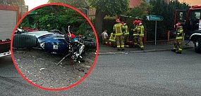 Goręczyno. Poranny wypadek motocyklisty. Zadysponowano