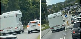 Pirat drogowy w... kamperze! Trudno uwierzyć w to, co w