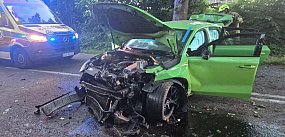 Żukowo. Koszmarny wypadek. Trzy osoby poważnie ranne