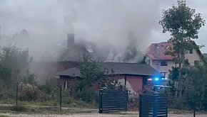 Pożar budynku mieszkalnego w Gowidlinie 