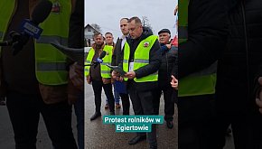 Grupa rolników zorganizowała akcję protestacyjną w