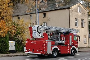Kartuzy. Pożar pustostanu przy ul. Jeziornej-30230