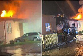 Pożar budynku na terenie szpitala w Dzierżążnie-74475