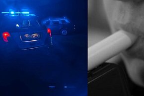 Szklana. Na widok radiowozu zaczął przyspieszać-74511