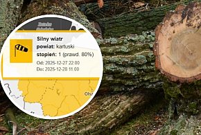Wiatr na szczęście nie narobił szkód w pow. kartuskim-75673