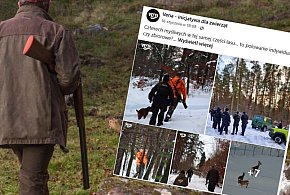 Interwencja policji podczas polowania w rejonie Leźna-76432