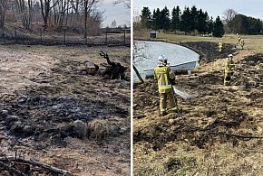 Strażacy walczą z pożarami traw. Wbrew pozorom to niebezpieczne zdarzenia