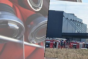 Czaple. Pożar hali produkcyjnej