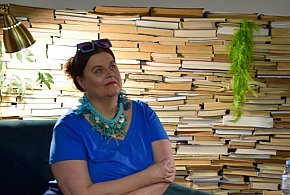 Spotkanie literackie z Barbarą Piórkowską w kartuskiej bibliotece