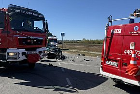 Chrustowo. Motocyklista ranny w wypadku. Mężczyzna trafił do szpitala