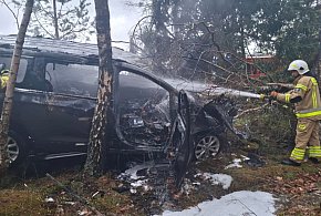 O włos od tragedii. 15-latek z gm. Sierakowice rozbił samochód rodziców
