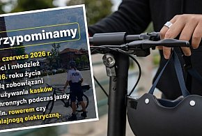 Od czerwca będzie obowiązek używania kasków podczas jazdy hulajnogą