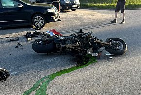 Maks. Poważny wypadek z udziałem motocyklisty