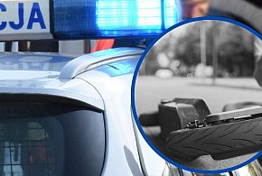 Sierakowice. Zderzenie hulajnogi z rowerem. Dwie osoby poważnie ranne