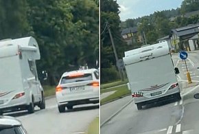 Pirat drogowy w... kamperze! Trudno uwierzyć w to, co wyczyniał na drodze