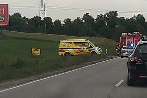 Lniska. Zderzenie dwóch aut. Są utrudnienia w ruchu