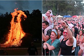 Potężne ognisko i muzyka disco - trwają Sobótki w Żukowie