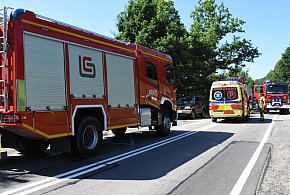 Kosy. Wypadek z udziałem rowerzysty. Są utrudnienia w ruchu