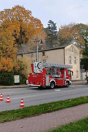 Kartuzy. Pożar pustostanu przy ul. Jeziornej-30230