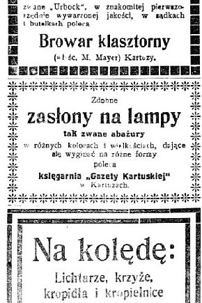 Wycinki z Gazety Kartuskiej z wydań z 16 i 19 stycznia 1926 r.-30494