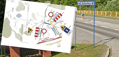 Zamknięta droga i objazdy. Trwa przebudowa ul. Szkolnej w Grzybnie