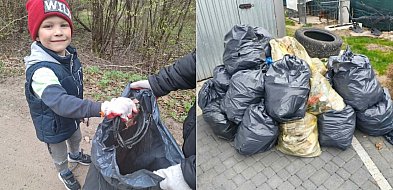 Mieszkańcy Ręboszewa posprzątali wieś i okolice jeziora