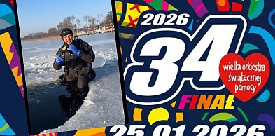 Chmielno. Ekstremalna skarbonka WOŚP ukryta... pod lodem!