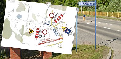 Zamknięta droga i objazdy. Trwa przebudowa ul. Szkolnej w Grzybnie