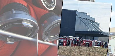 Czaple. Pożar hali produkcyjnej