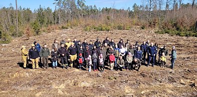 Leśnicy wspólnie z mieszkańcami posadzili las niedaleko Bąckiej Huty