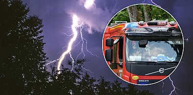 Wczorajsza burza dała się we znaki w Kartuzach. Piorun uderzył w budynek
