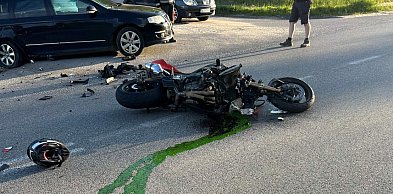 Maks. Poważny wypadek z udziałem motocyklisty