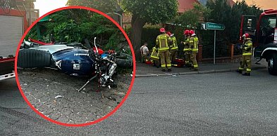 Goręczyno. Poważny wypadek motocyklisty. Od rannego czuć było alkohol