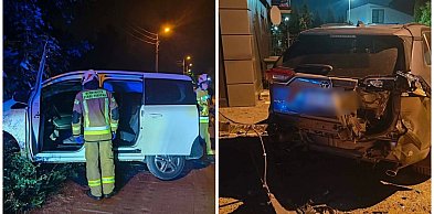 Chwaszczyno. Nocny rajd pijanego kierowcy. Zniszczenia są poważne