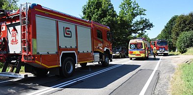Kosy. Wypadek z udziałem rowerzysty. Są utrudnienia w ruchu