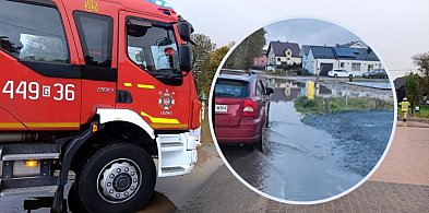 Intensywne opady dały się we znaki. Interweniują strażacy-72699