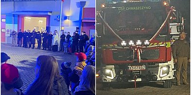 Strażacy z OSP Chwaszczyno hucznie powitali nowy wóz-73790