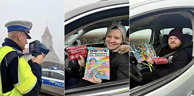 Bez mandatu, za to z prezentem - mikołajkowa akcja kartuskiej policji-74838