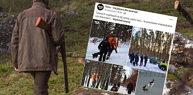 Interwencja policji podczas polowania w rejonie Leźna-76432