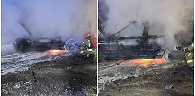 Kobysewo. BMW spłonęło doszczętnie. Policja bada sprawę