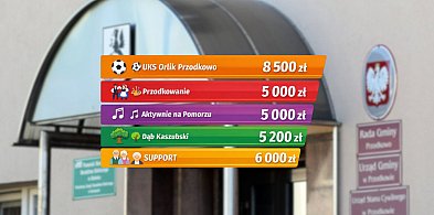 Przodkowo. Kwota 85 tys. zł dla organizacji, klubów, stowarzyszeń