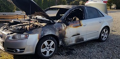 Dzierżążno. Audi nagle stanęło w ogniu. To było podpalenie?