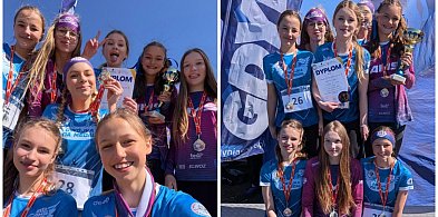 Uczennice kartuskiej "Dwójki" w finale drużynowych biegów przełajowych