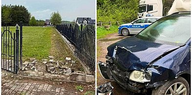 Prokowo. Zniszczone ogrodzenie cmentarza. Okoliczności ustala policja