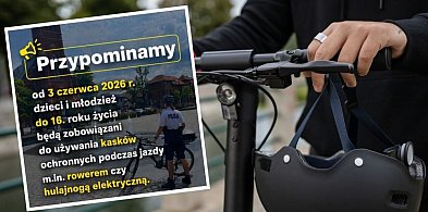 Od czerwca będzie obowiązek używania kasków podczas jazdy hulajnogą