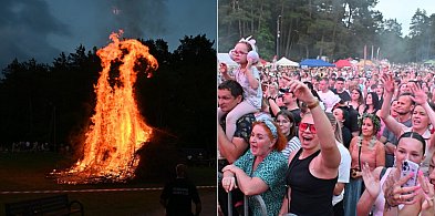 Potężne ognisko i muzyka disco - trwają Sobótki w Żukowie
