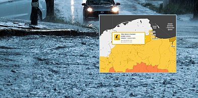 Nadciąga nocne załamanie pogody z silnym deszczem i burzami. Jest alert