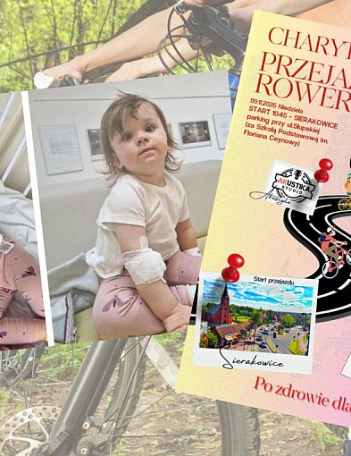 Charytatywny przejazd rowerowy dla małej Olgi. Każdy może pomóc!-72795